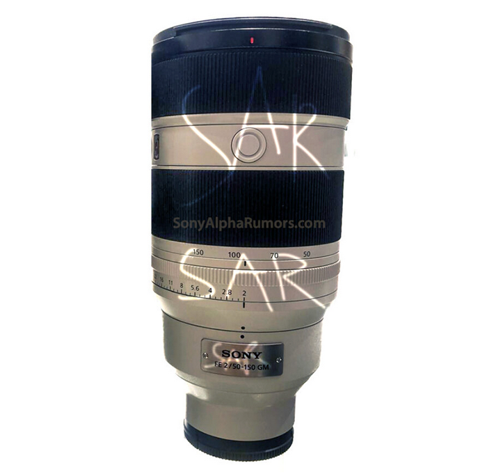 소니 FE 50-150mm f/2 GM 렌즈 실물 유출 이미지 – 망원 줌 구조와 조리개 링 확인 가능