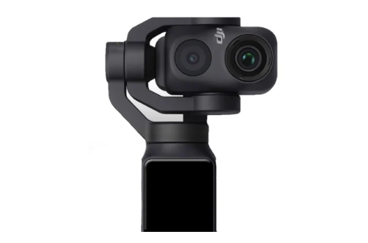 DJI Osmo Pocket 4 듀얼 카메라 모듈 클로즈업, 1인치 센서와 짐벌 탑재 콤팩트 카메라