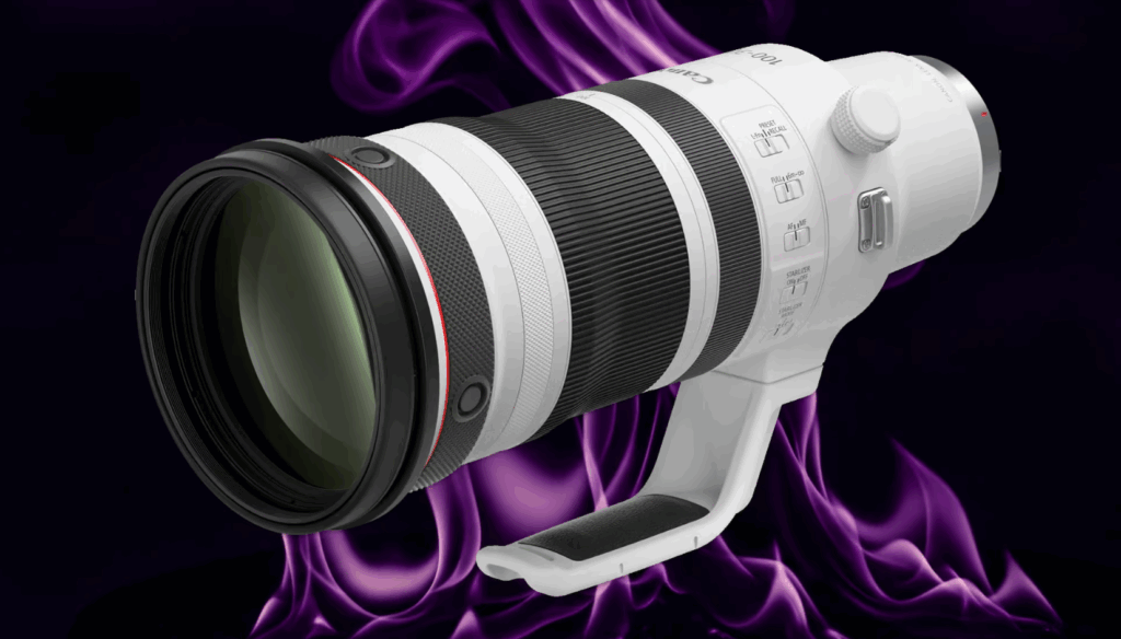 캐논 RF 300-600mm f/4-5.6 L IS USM 초망원 줌 렌즈 – 삼각대 마운트 포함한 화이트 바디 디자인