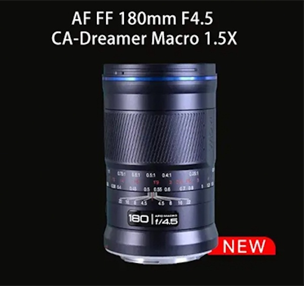 Venus Optics Laowa AF FF 180mm f/4.5 CA-Dreamer Macro 1.5X 렌즈 – 신제품 발표 이미지